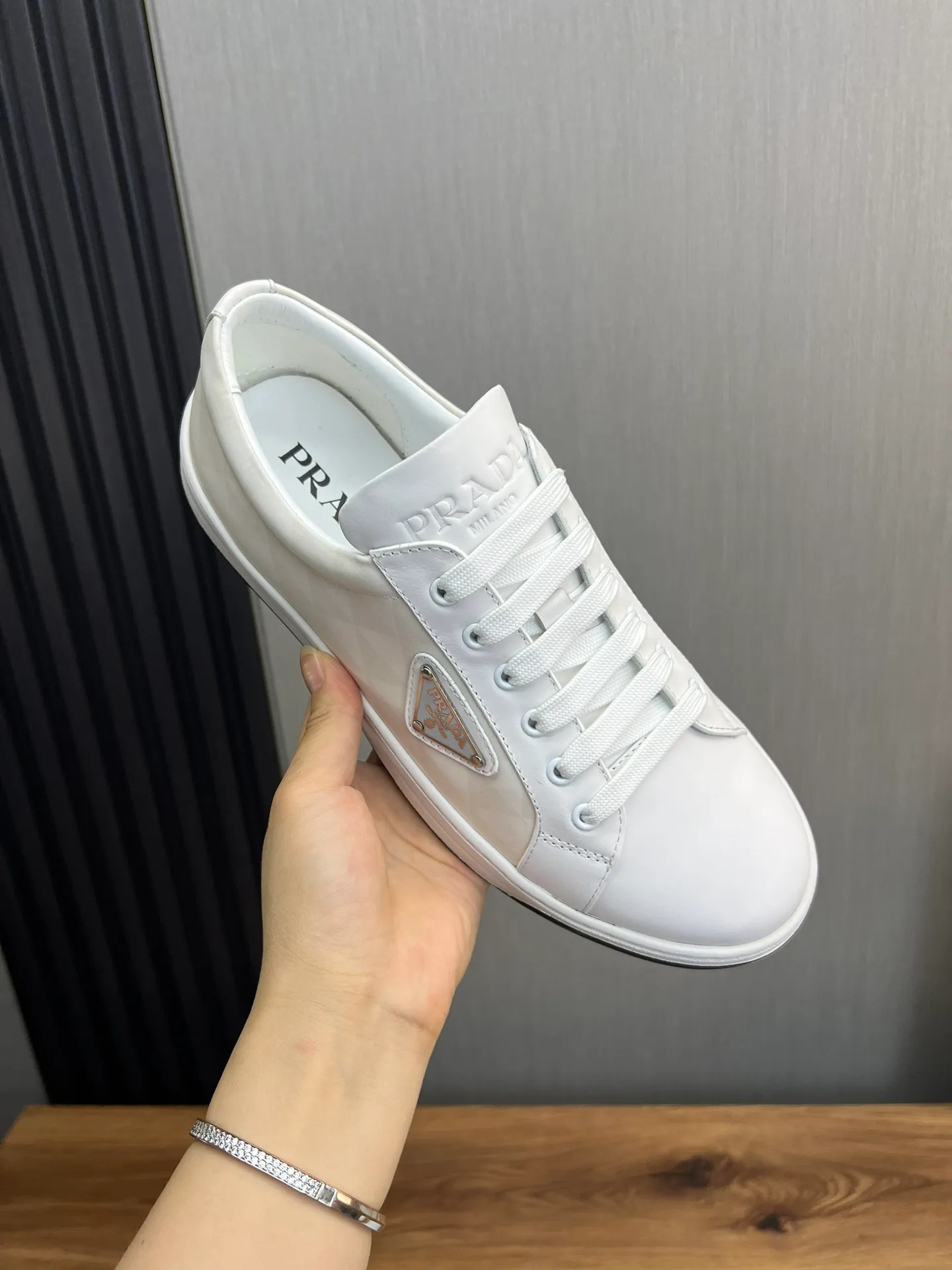 Men's shoes 💰500💰 [PRADA] Popular items in the men's shoe counter, synchronized with the official website, 1 high-quality shipment ✔️Original cowhide splicing + cowhide lining, 1🆚1 replica, original sole, 38-45 (45 customized, non-refundable)